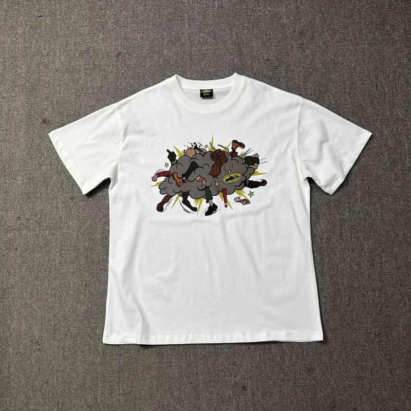 Balenciaga Oval Logo T-Shirt Rustic Oval Print — 3199白色
