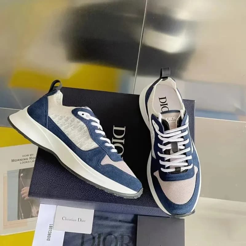 Dior B22 Sneaker Navy and Beige
