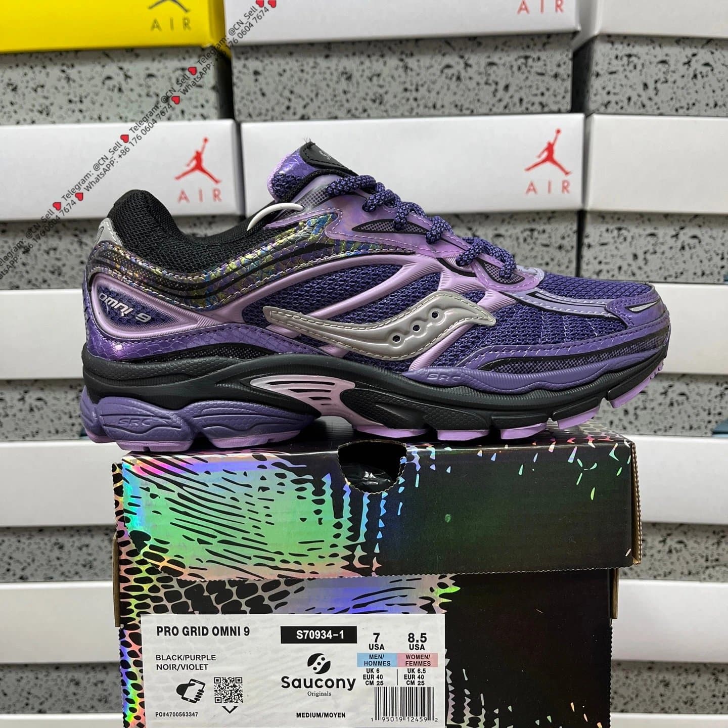 Saucony Pro Grid Omni 9 Black/Purple