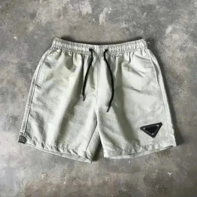 Prada Triangle Logo Shorts Black Triangle Patch — DD020204020
