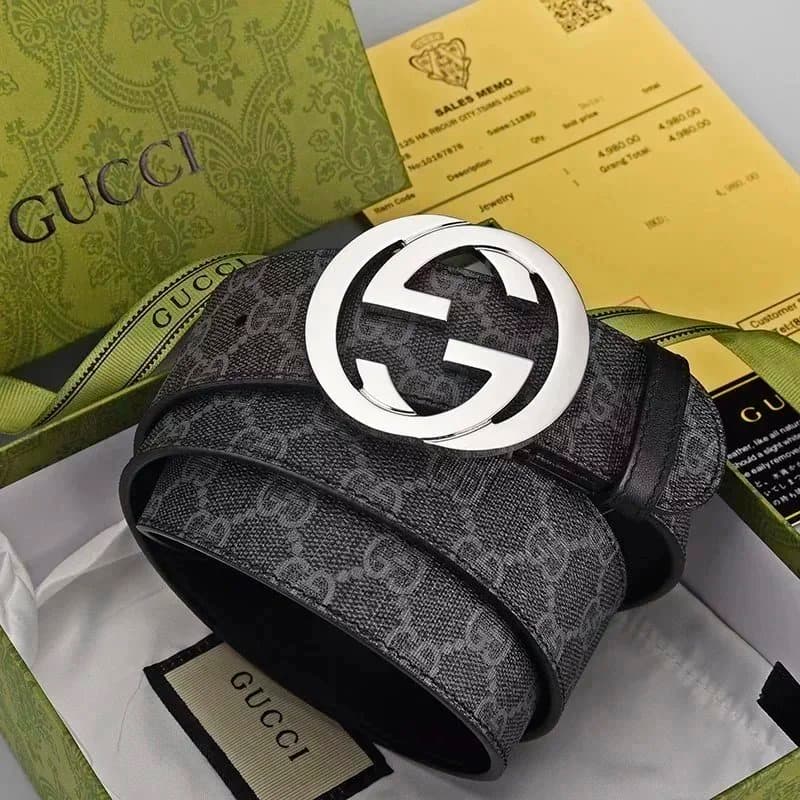 Gucci Horsebit 1955 Belt GG Supreme Canvas