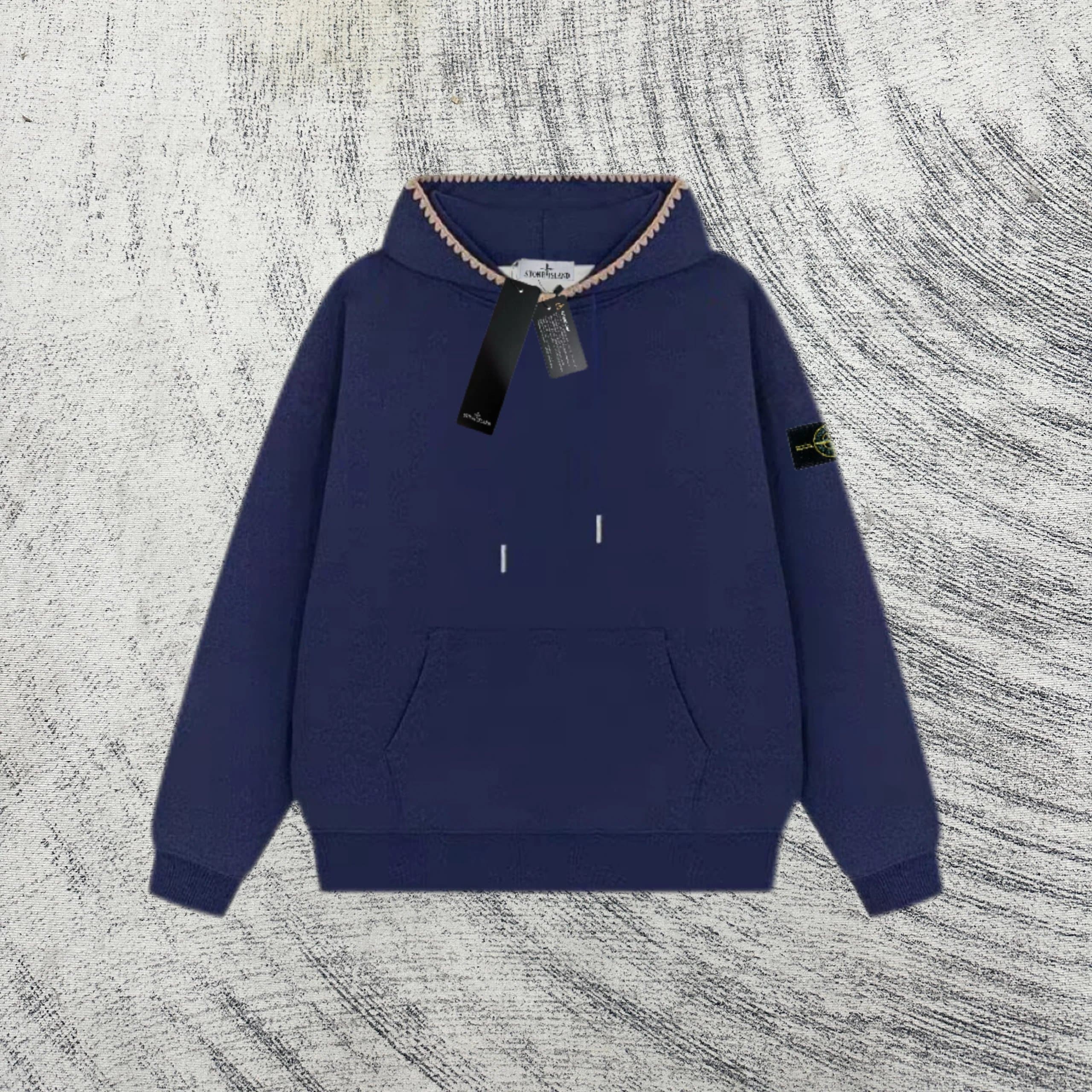 Stone Island Hooded Sweatshirt Compass Patch — 0317034CC