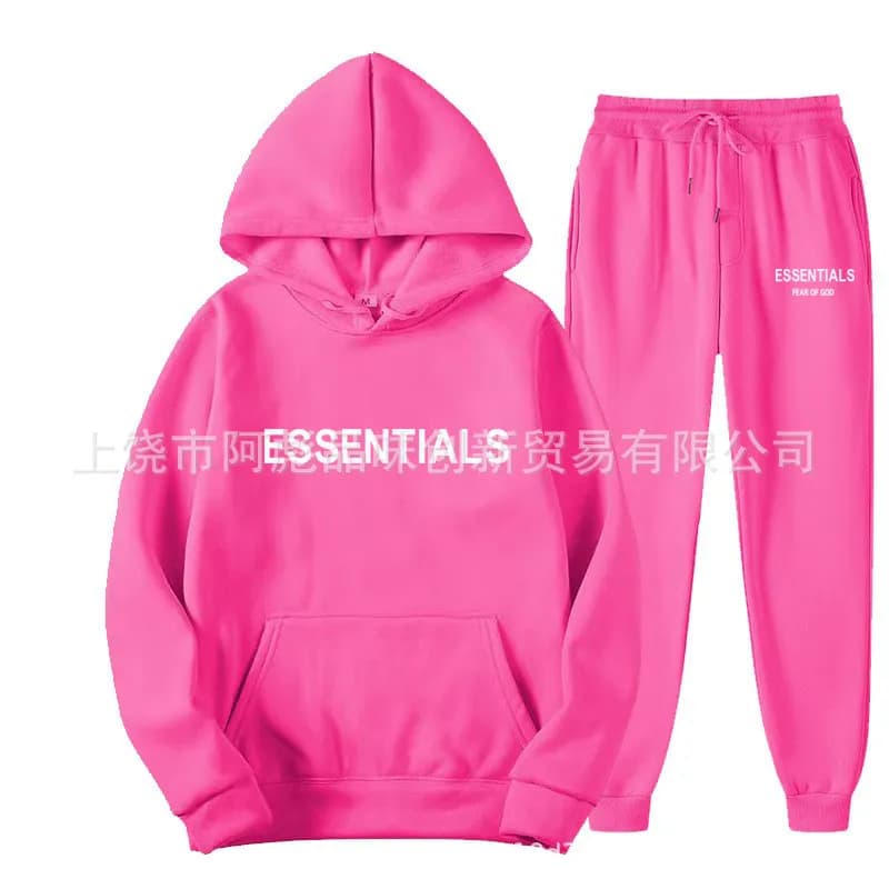 Fear of God Essentials Hoodie and Joggers Set Essentials Logo