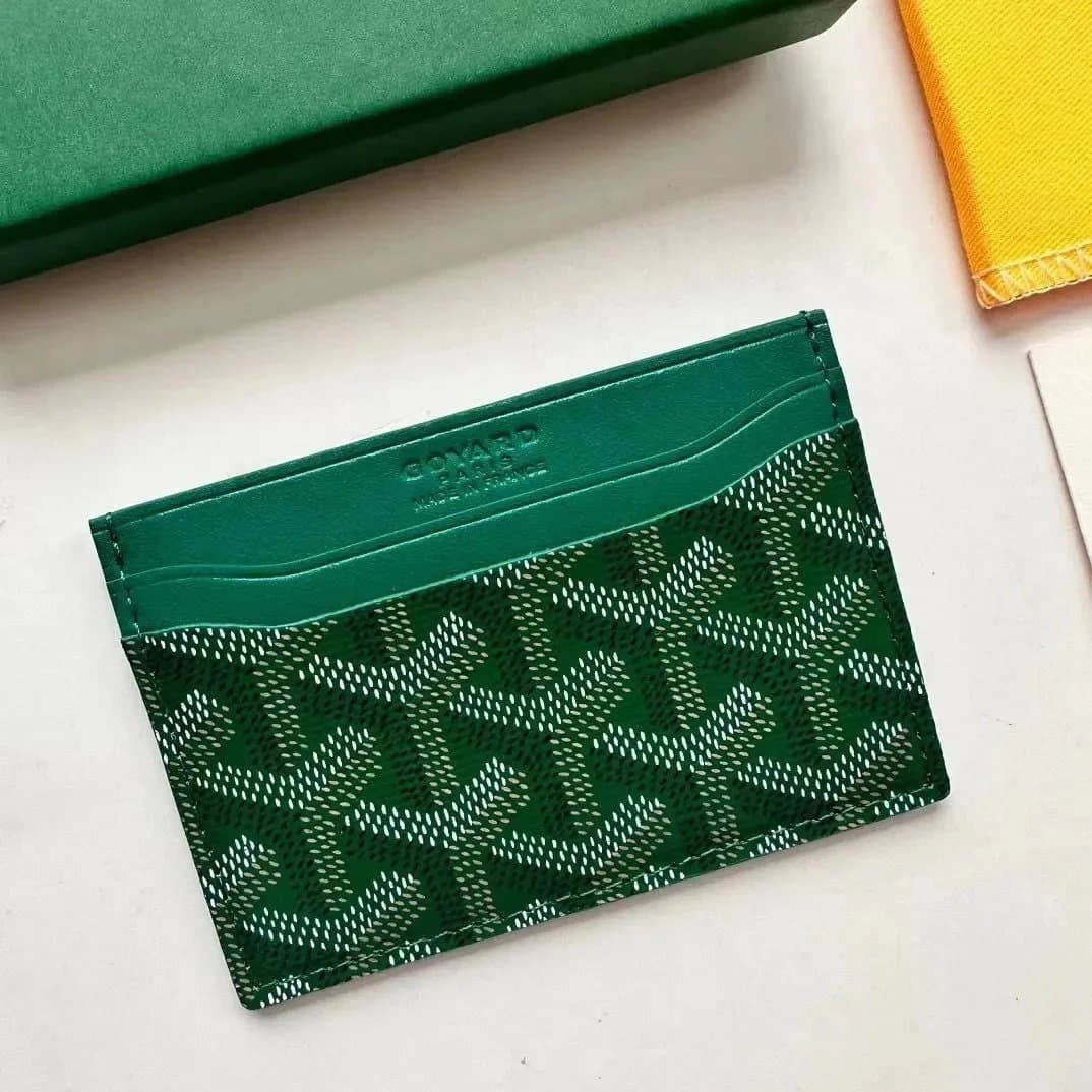 Goyard Card Holder Goyardine Canvas