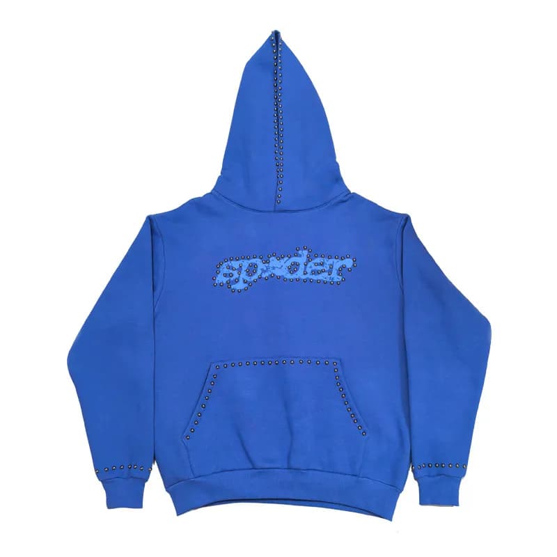 Balenciaga Studded Hoodie Logo Embellished