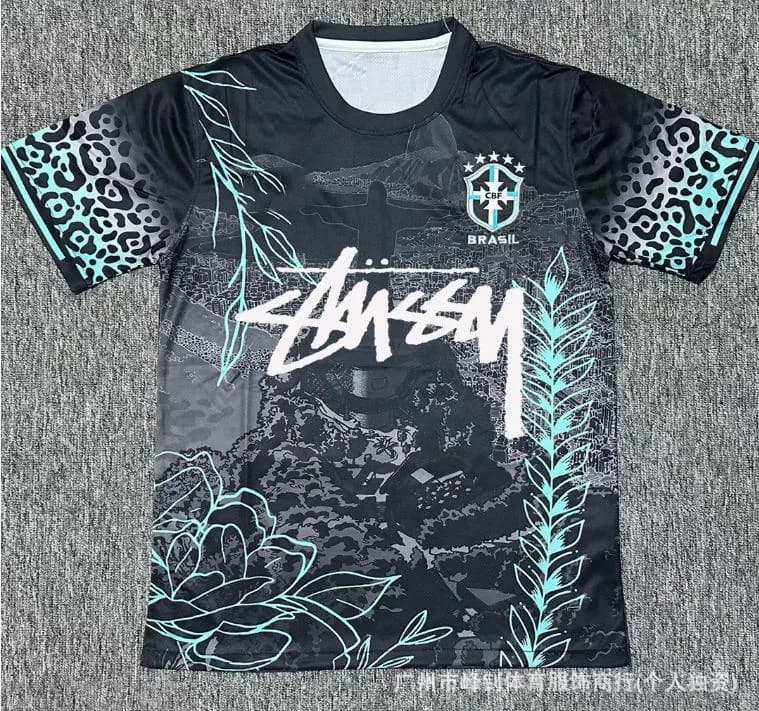 Graphic Jersey Tee Brazil CBF x Stüssy Print
