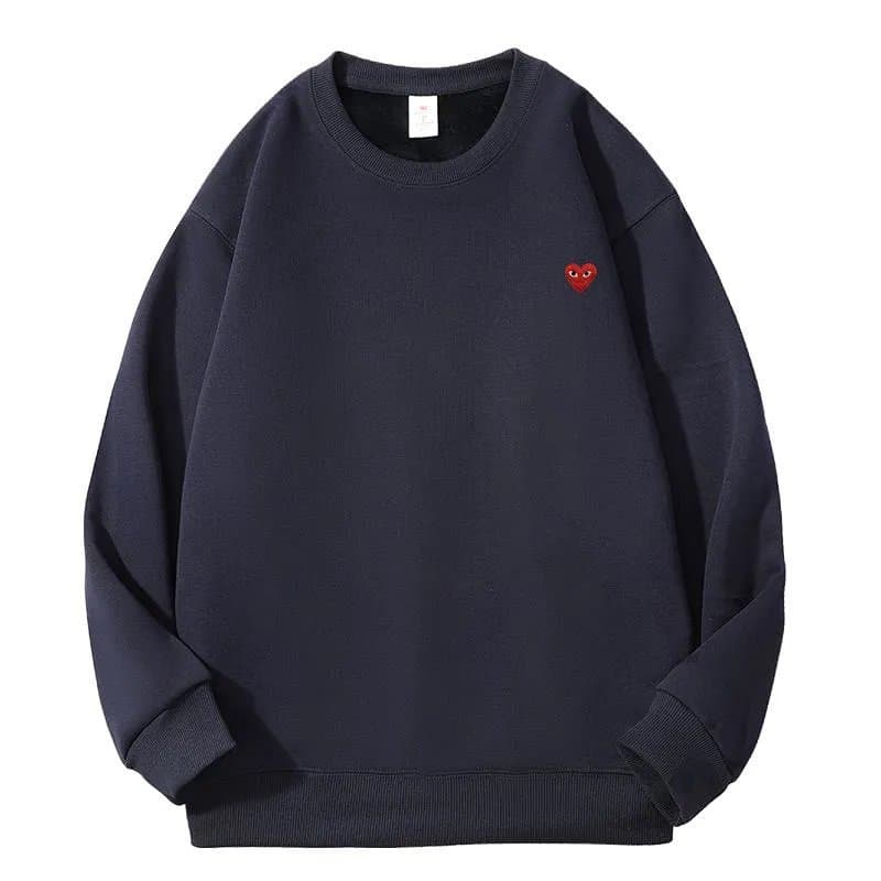 Comme des Garçons Crewneck Sweatshirt Red Heart Logo