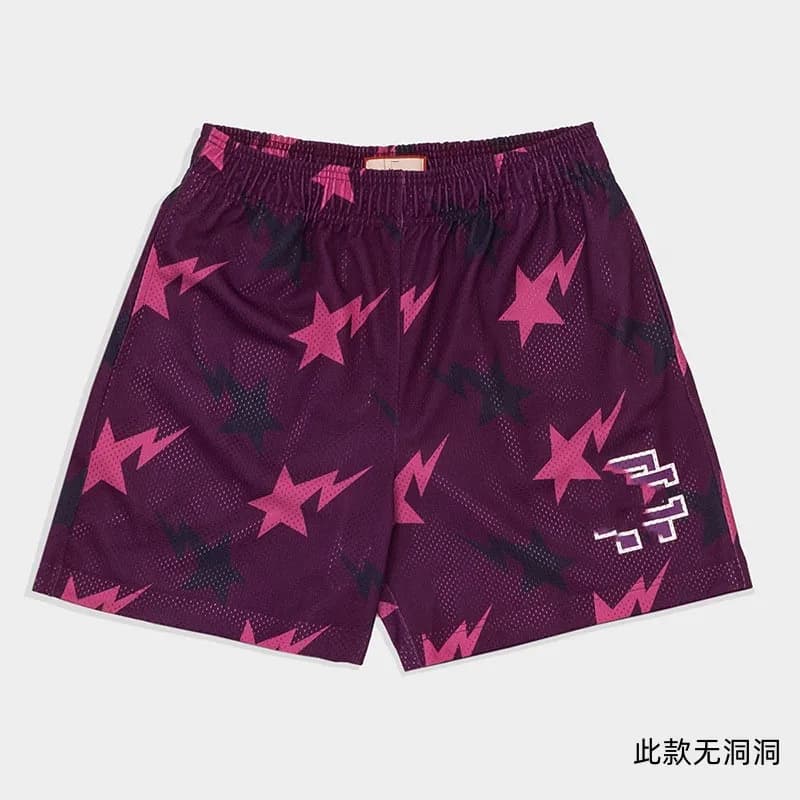 Eric Emanuel Mesh Shorts Lightning Star Print