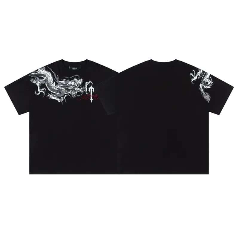 Travis Scott Dragon Graphic Tee White Dragon Print