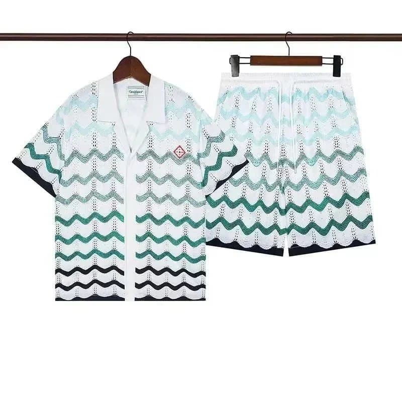 Maison Margiela Knit Set Wavy Pattern