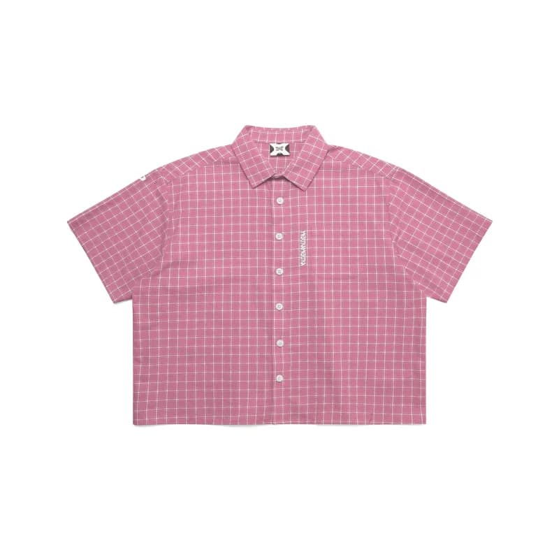 Kith Short-Sleeve Button-Up Shirt Grid Check