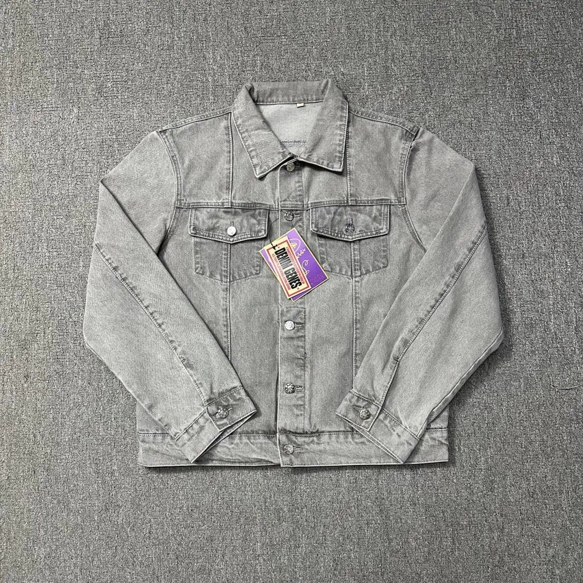 Denim Tears Trucker Jacket Washed Grey — 灰色牛仔外套