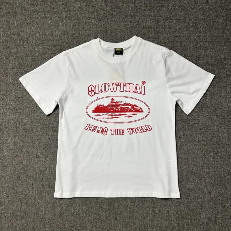 Corteiz Logo Tee Star Script — 样式C（白色）