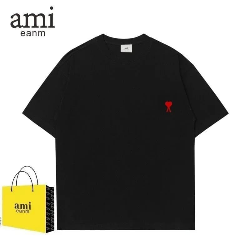 AMI Paris T-Shirt Red Heart Logo