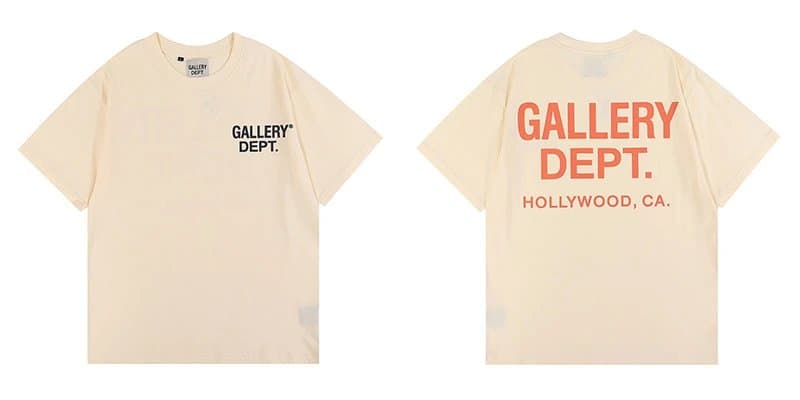 Gallery Dept. Logo Tee Reverse Print — 6001 杏色