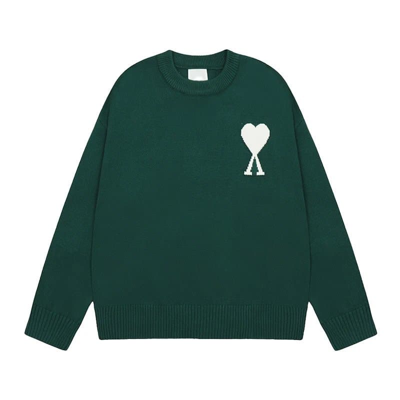 AMI Paris Knit Sweater Heart Logo