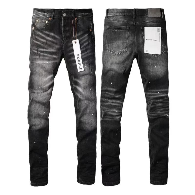 Stone Island Slim Fit Jeans Distressed Paint-Splatter Wash