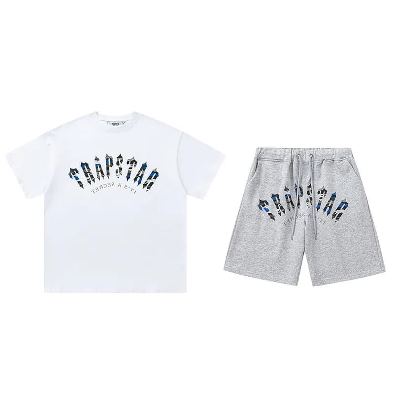Travis Scott Eagle Print Set Sky Blue Eagle — P721白灰套装
