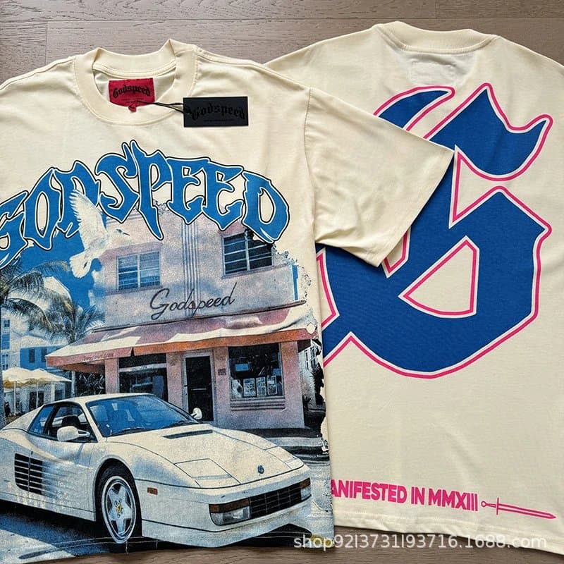 Godspeed Graphic Tee Ferrari Shop Print