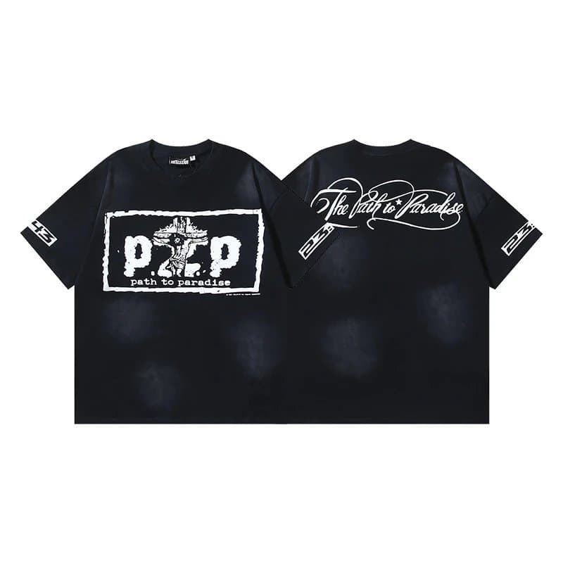 Hellstar Graphic Tee Human Department Skull Print — 698