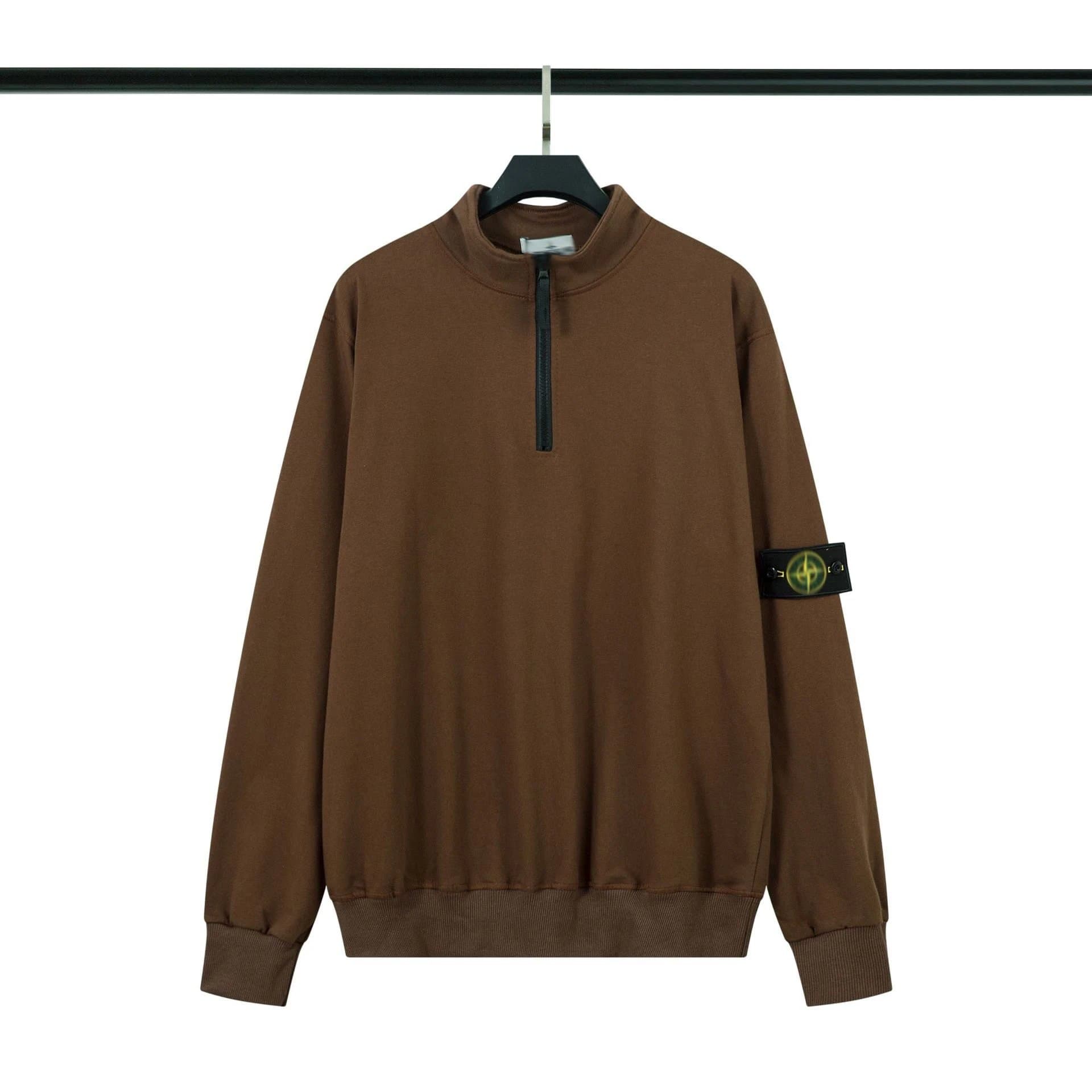 Stone Island Crewneck Sweatshirt Solid — 911咖色