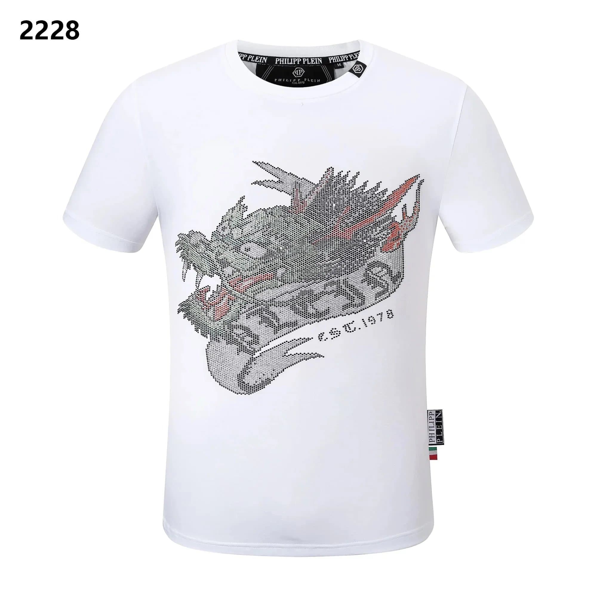Philipp Plein Graphic T-Shirt Crystal Dragon
