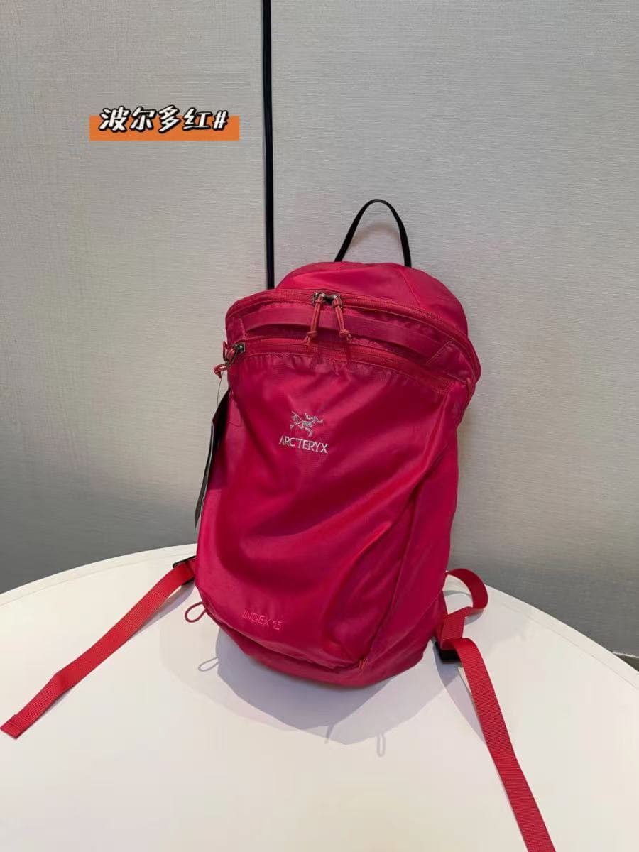Arc'teryx Alpha FL Mini Dusty Rose — 15 liters of red