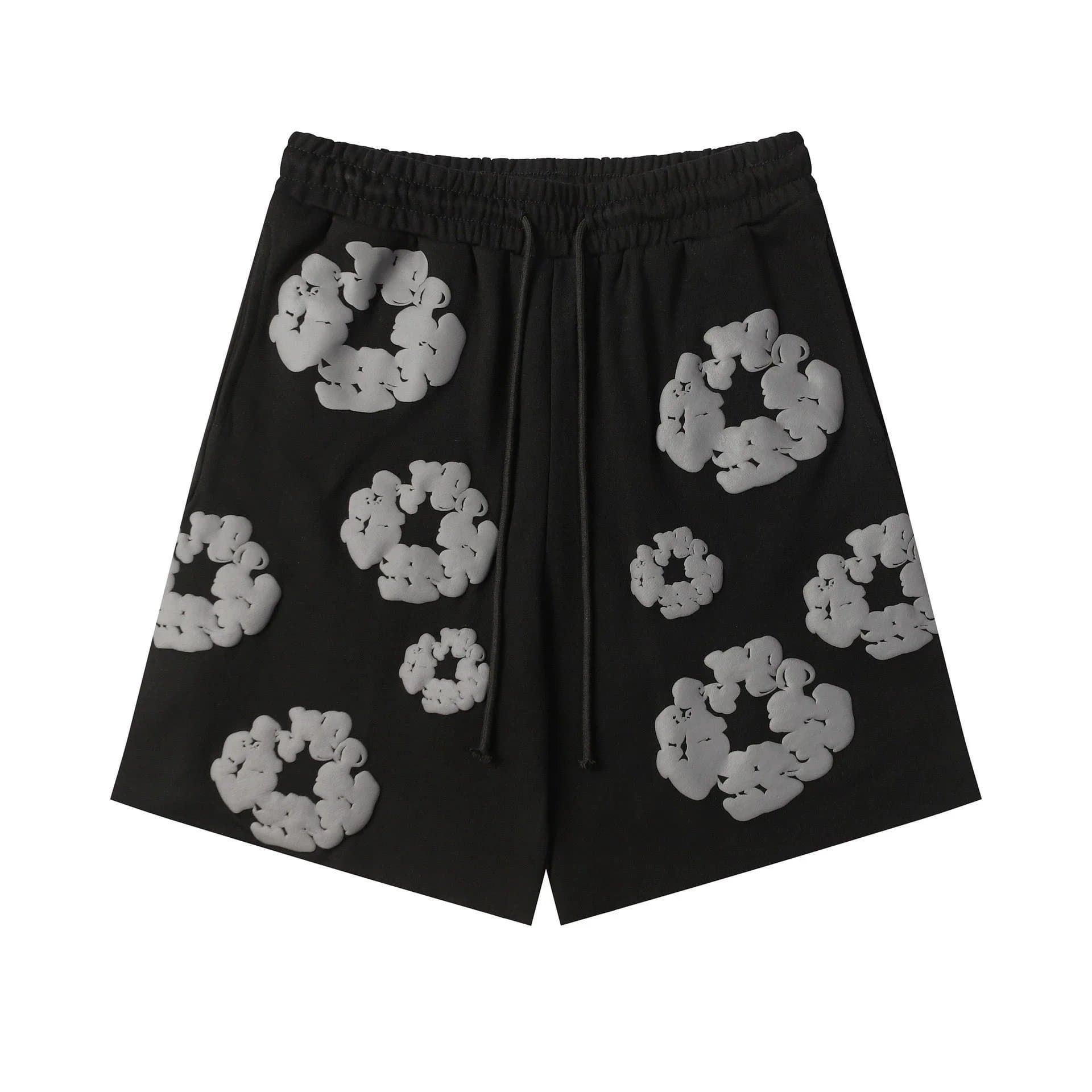 Broken Planet Cloud Print Shorts 3D Cloud Motif