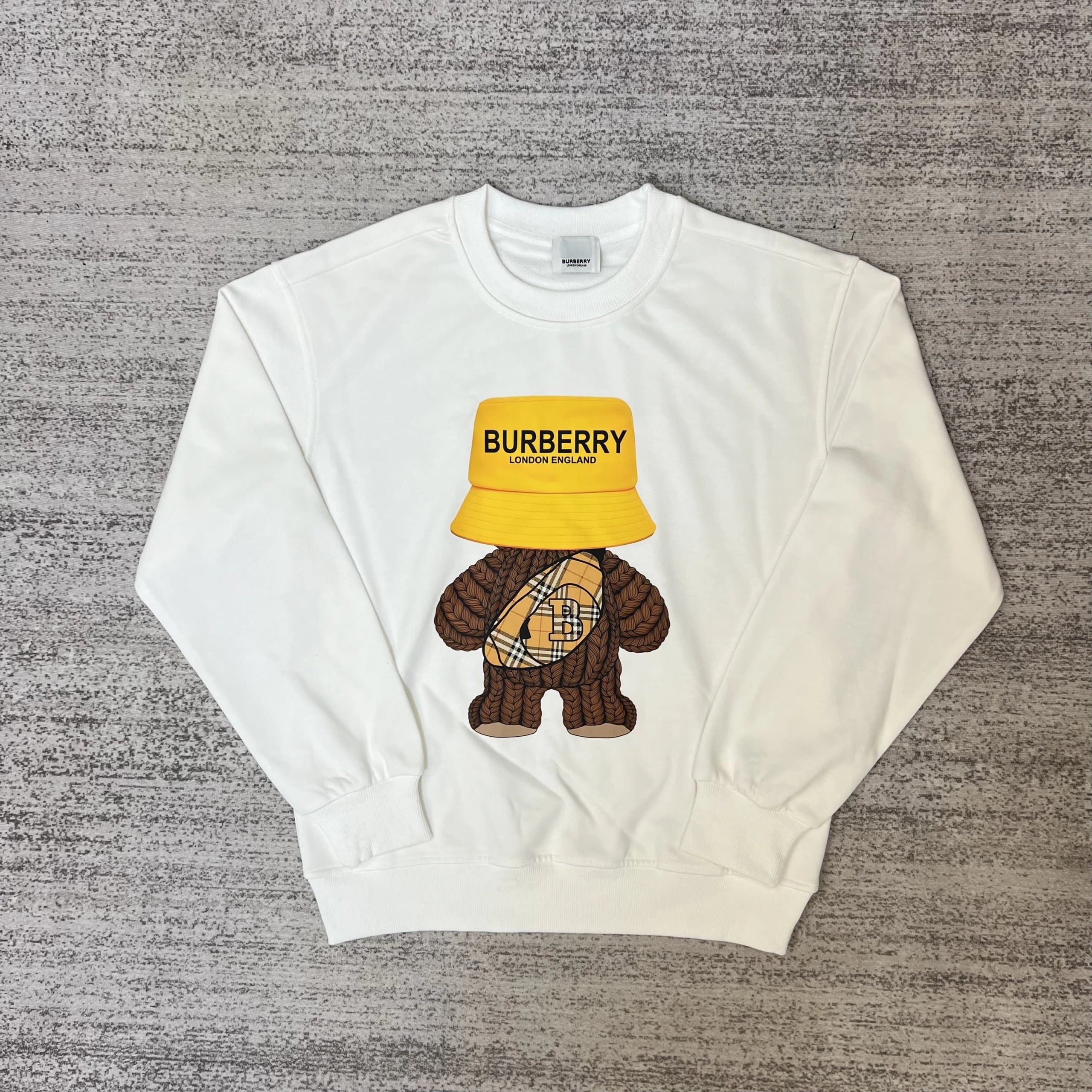 Burberry Logo Sweatshirt Checkered Equestrian Knight — 14