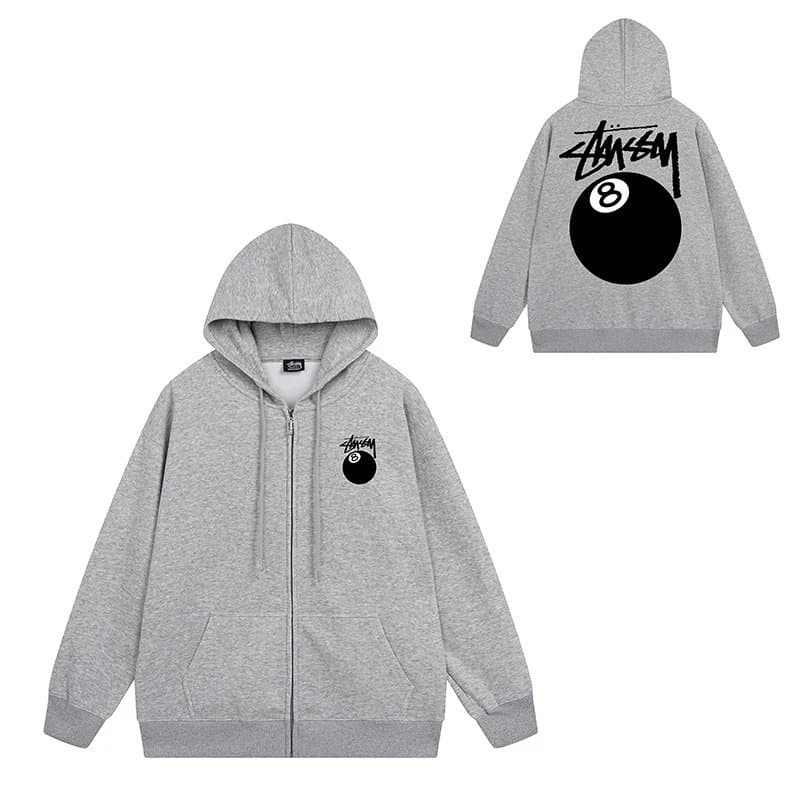 Stüssy Zip-Up Hoodie 8-Ball
