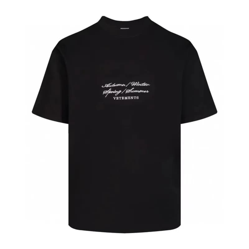 Vetements Logo Repeat T-Shirt Stacked Logo — 37