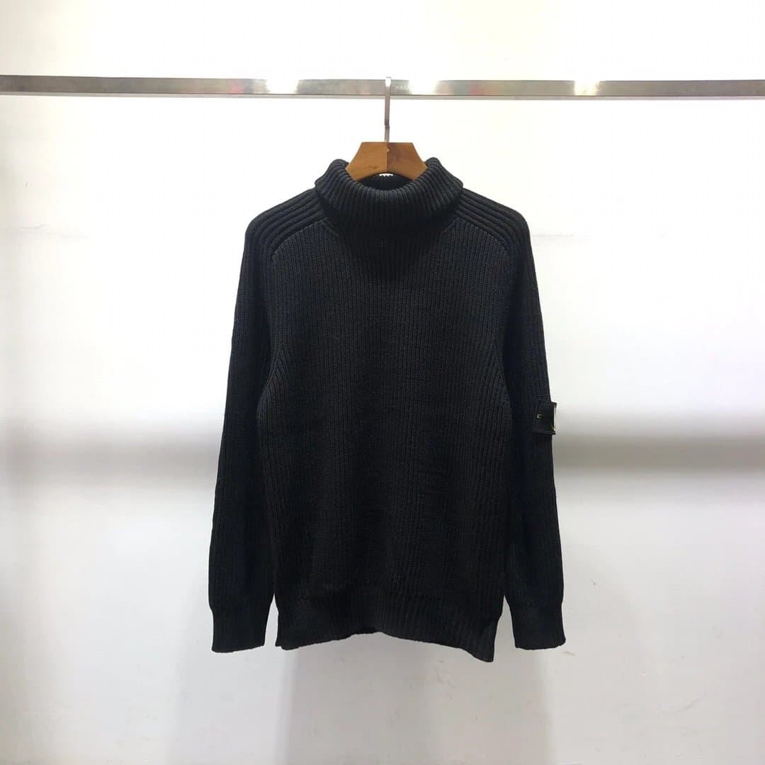 Stone Island Turtleneck Sweater Ribbed Knit