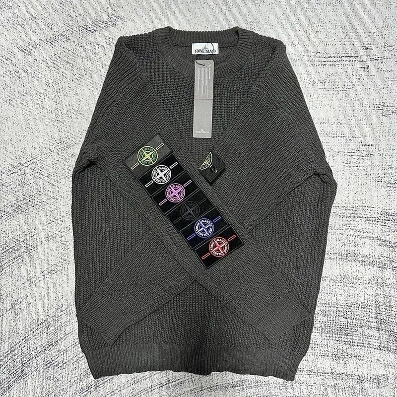 Stone Island Crewneck Sweater Compass Patch — DDSTD-MY-0029