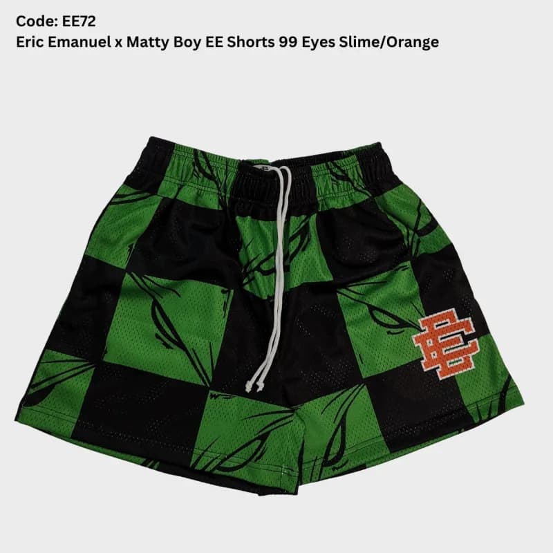 Eric Emanuel EE Shorts 99 Eyes Slime/Orange