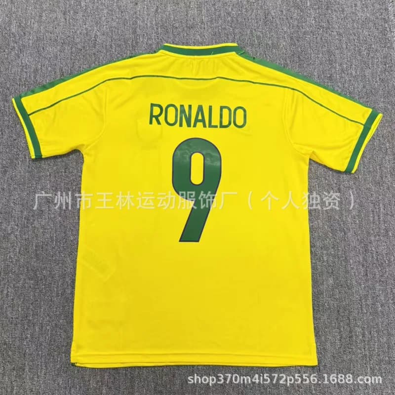 Nike Home Jersey Neymar Jr #10 — 98 brazil home yellow (no. 9)