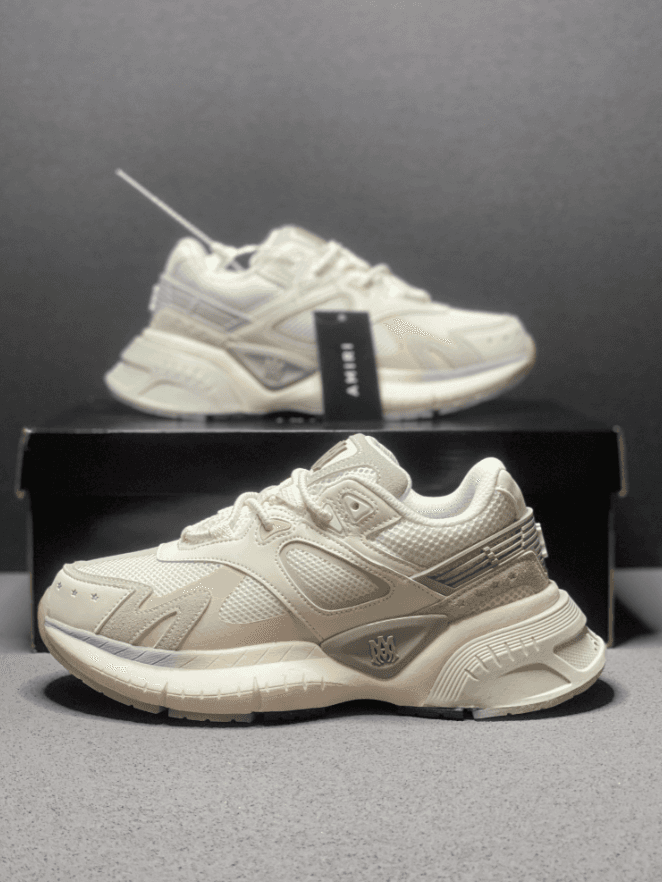 Amiri Road Warrior Green and White — A-10白灰