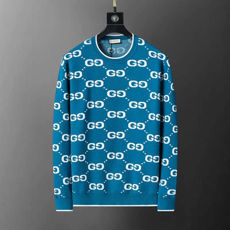Gucci GG Knit Sweater Monogram Pattern