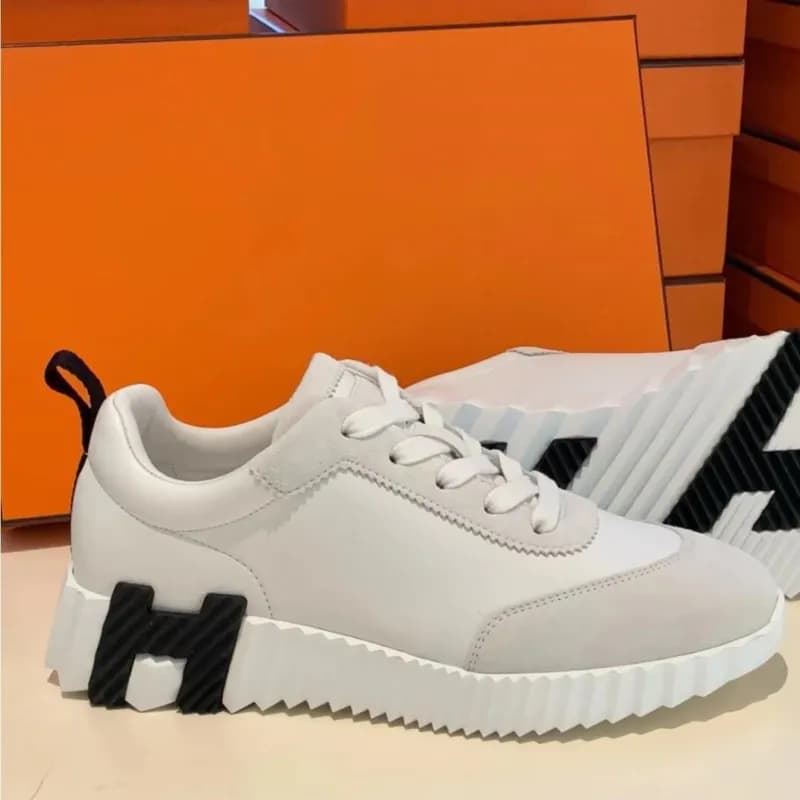 Hermès H-Racer Sneaker White Black