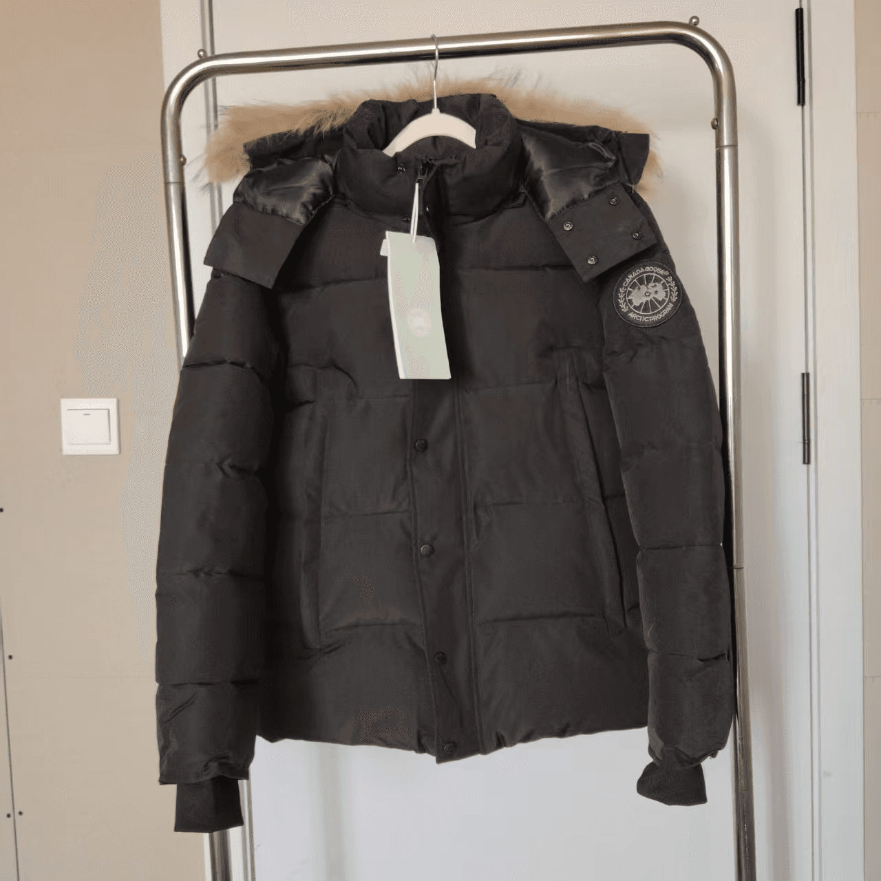 Canada Goose Puffer Jacket With Fur Trim Hood