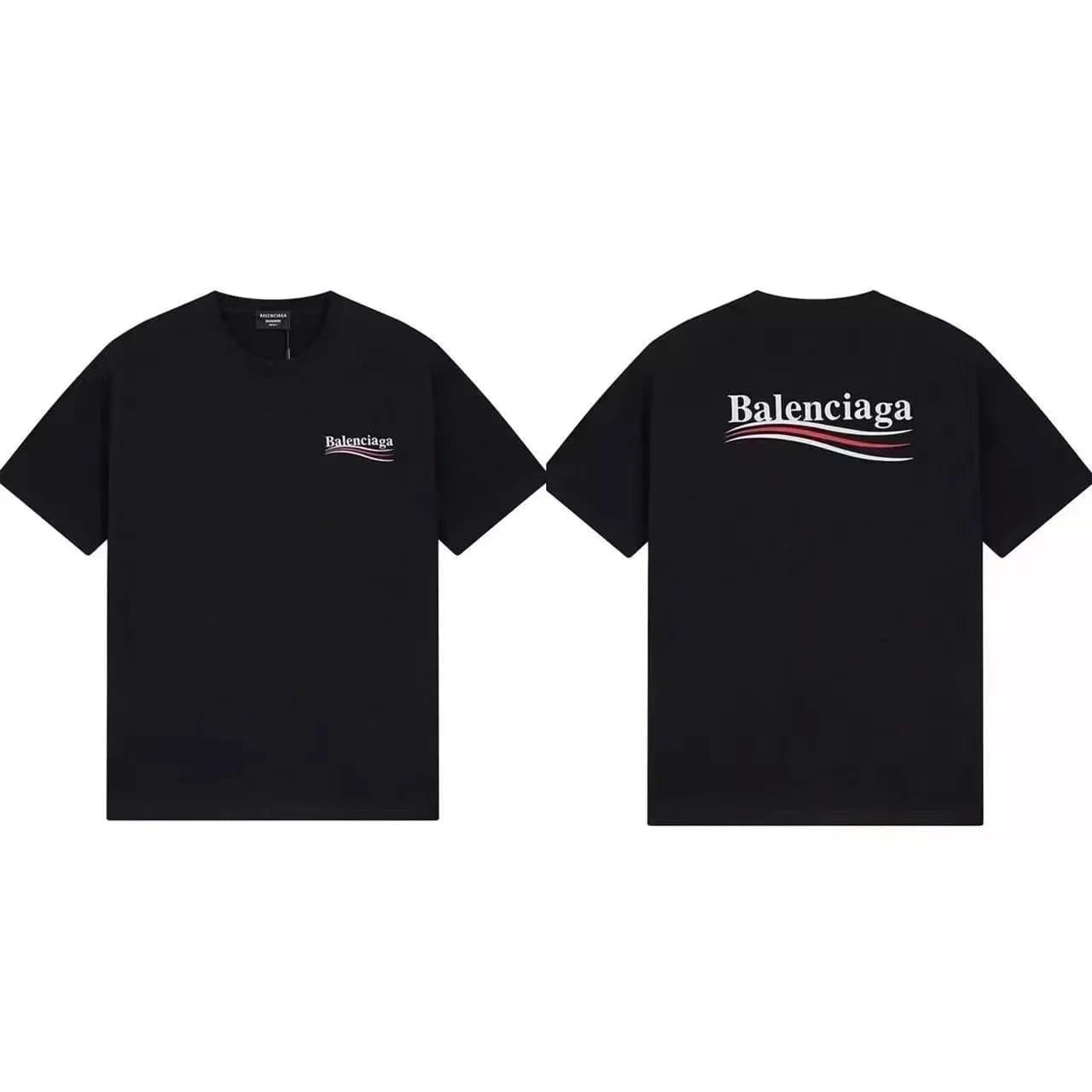 Balenciaga Logo Tee White Laurel BB — 005