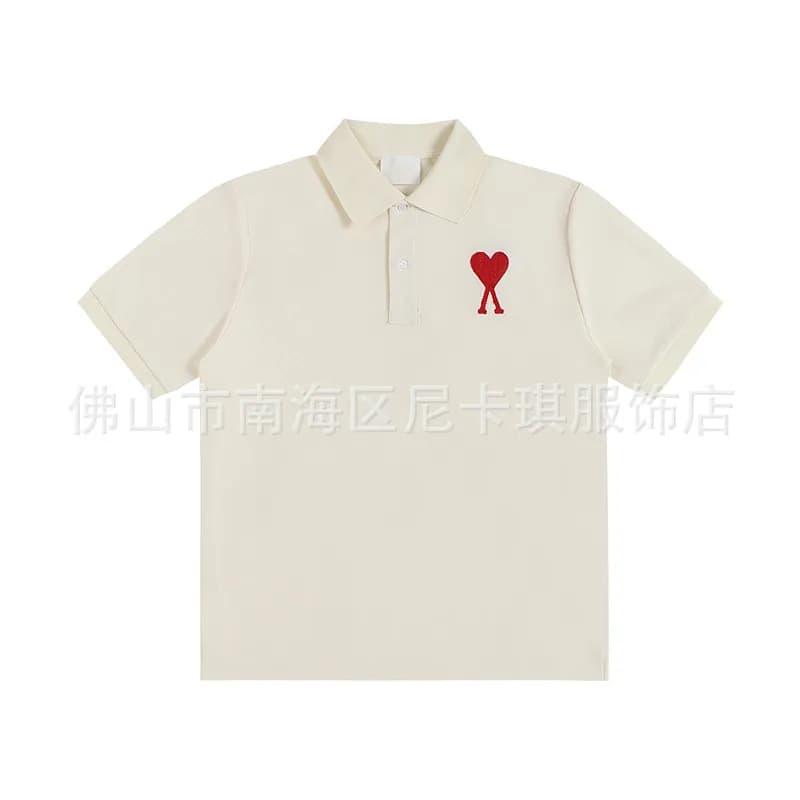 Amiri Polo Shirt Heart Logo