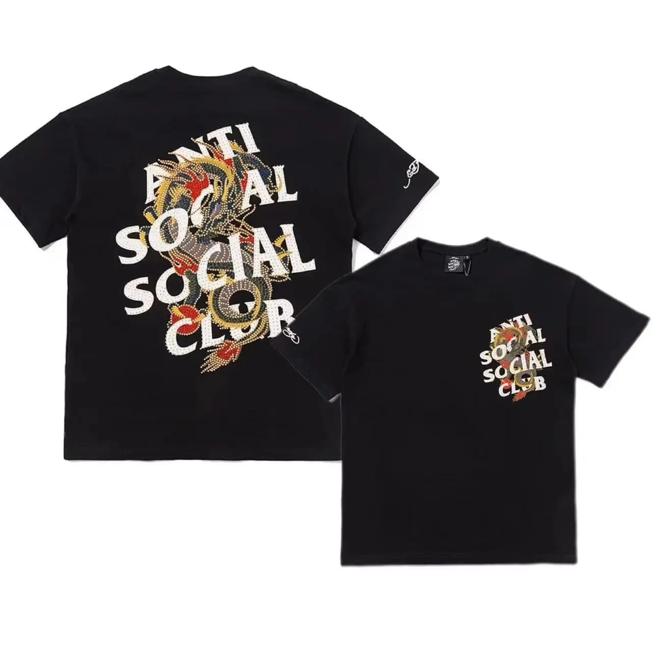 Anti Social Social Club T-Shirt Floral Logo — 1