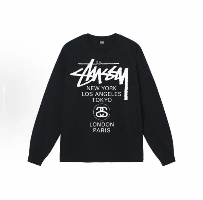 Stüssy Long Sleeve Tee World Cities