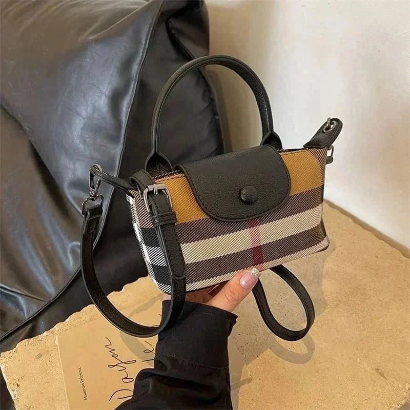 Longchamp Le Pliage Mini Checkered Canvas