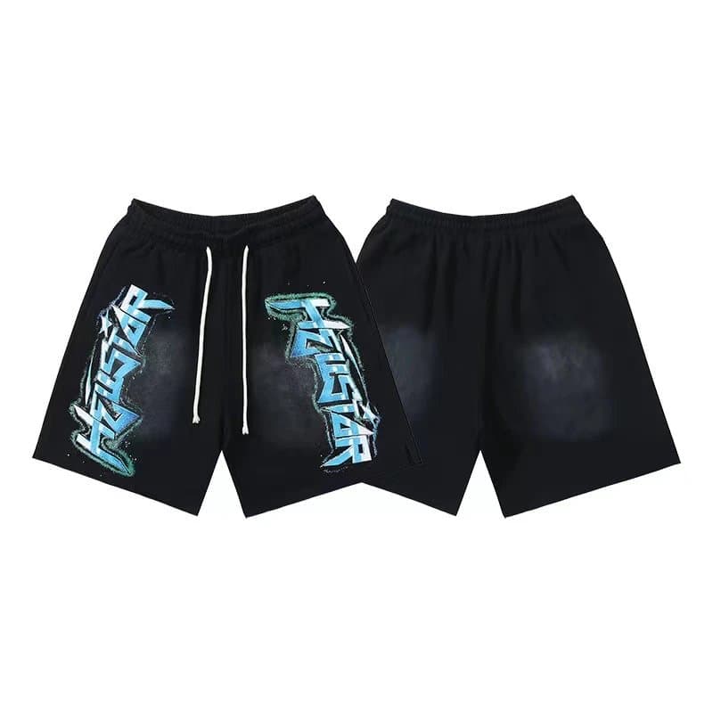 Graphic Shorts Hellstar Logo Print