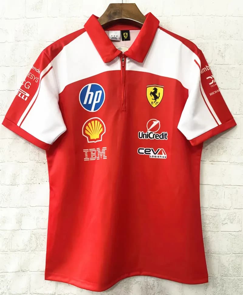 Ferrari Polo Shirt Team Sponsor