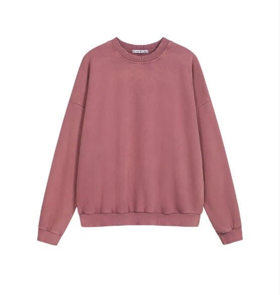 Acne Studios Crewneck Sweatshirt Solid Dusty Rose