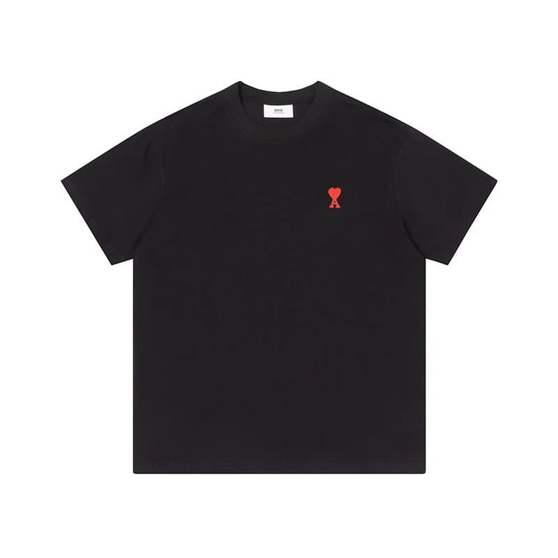 Amiri Cotton T-Shirt Red Heart Logo