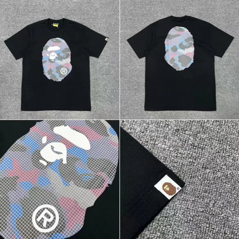 BAPE × Off-White × Supreme Short-Sleeve Tee Multi-Logo Patchwork — 黑色21