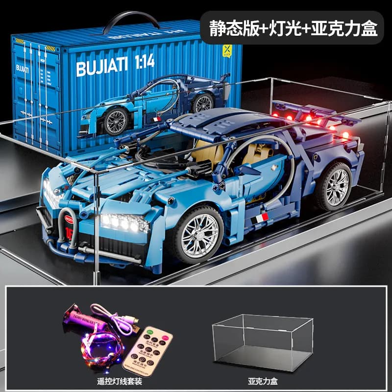 Sp5der Bugatti Chiron 1:14 Scale Model Kit with Lighting